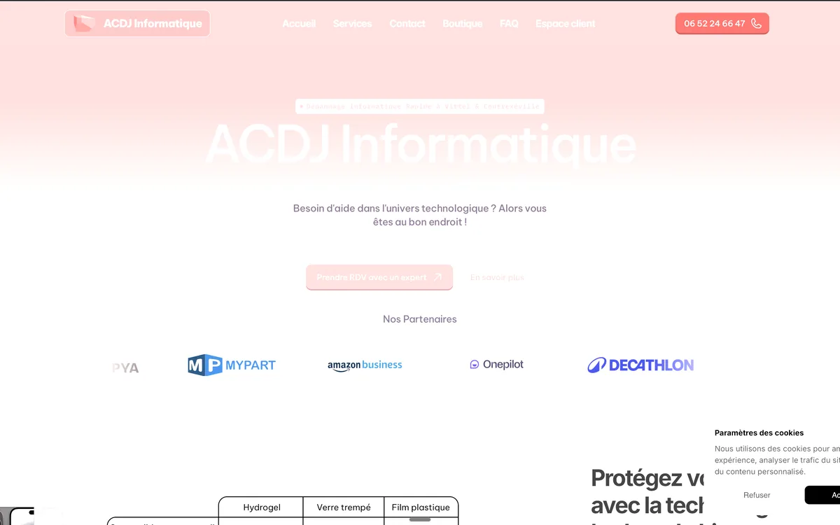 Site ACDJ après refonte